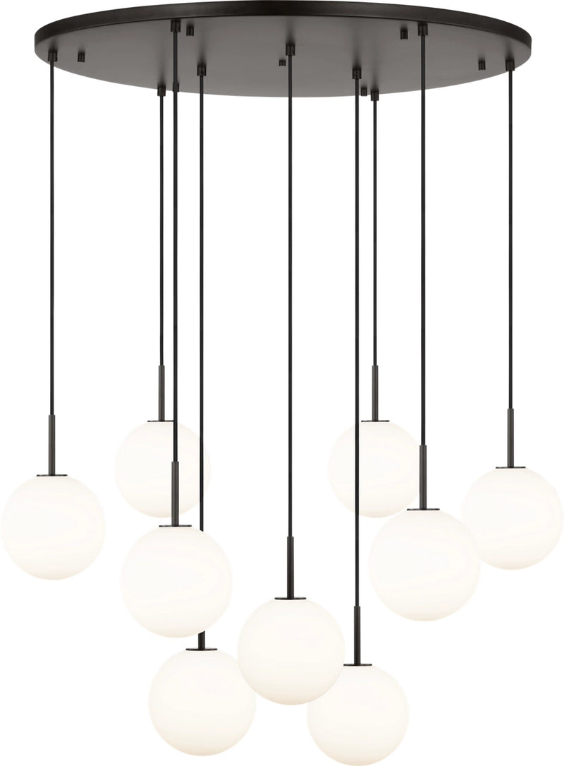 Visual Comfort Studio - SCRJCH206AIOEG - Nine Light Chandelier - Sorelle - Aged Iron