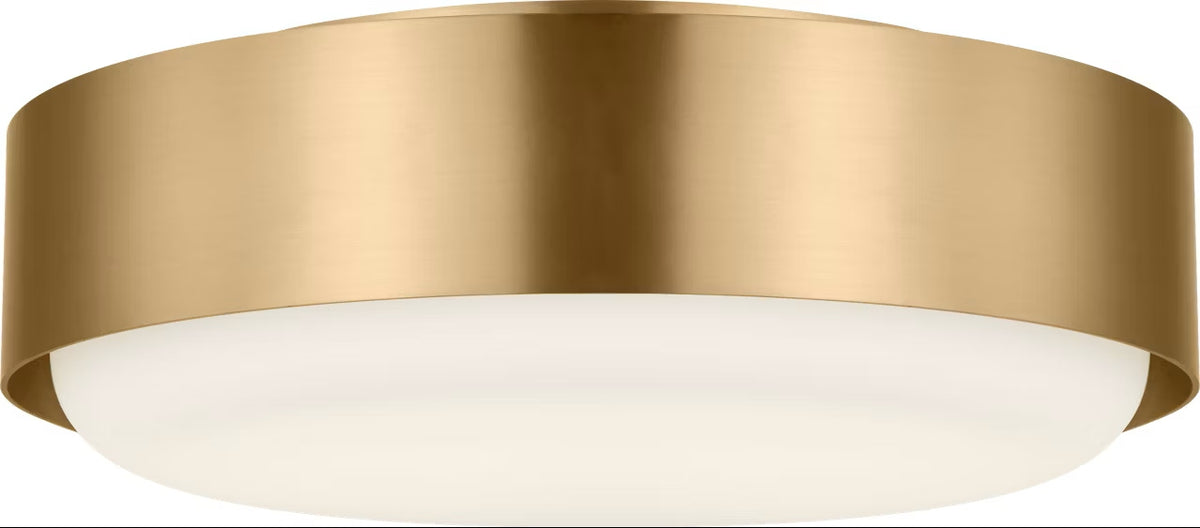 Visual Comfort Studio - SCRJFM186EBSOEG - Two Light Flush Mount - Aurelle - Estate Brass
