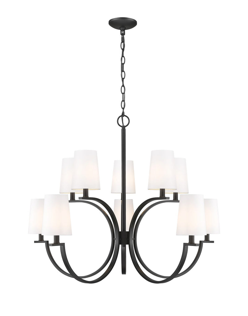Z-Lite - 2016-10MB - Ten Light Chandelier - Cordelia - Matte Black