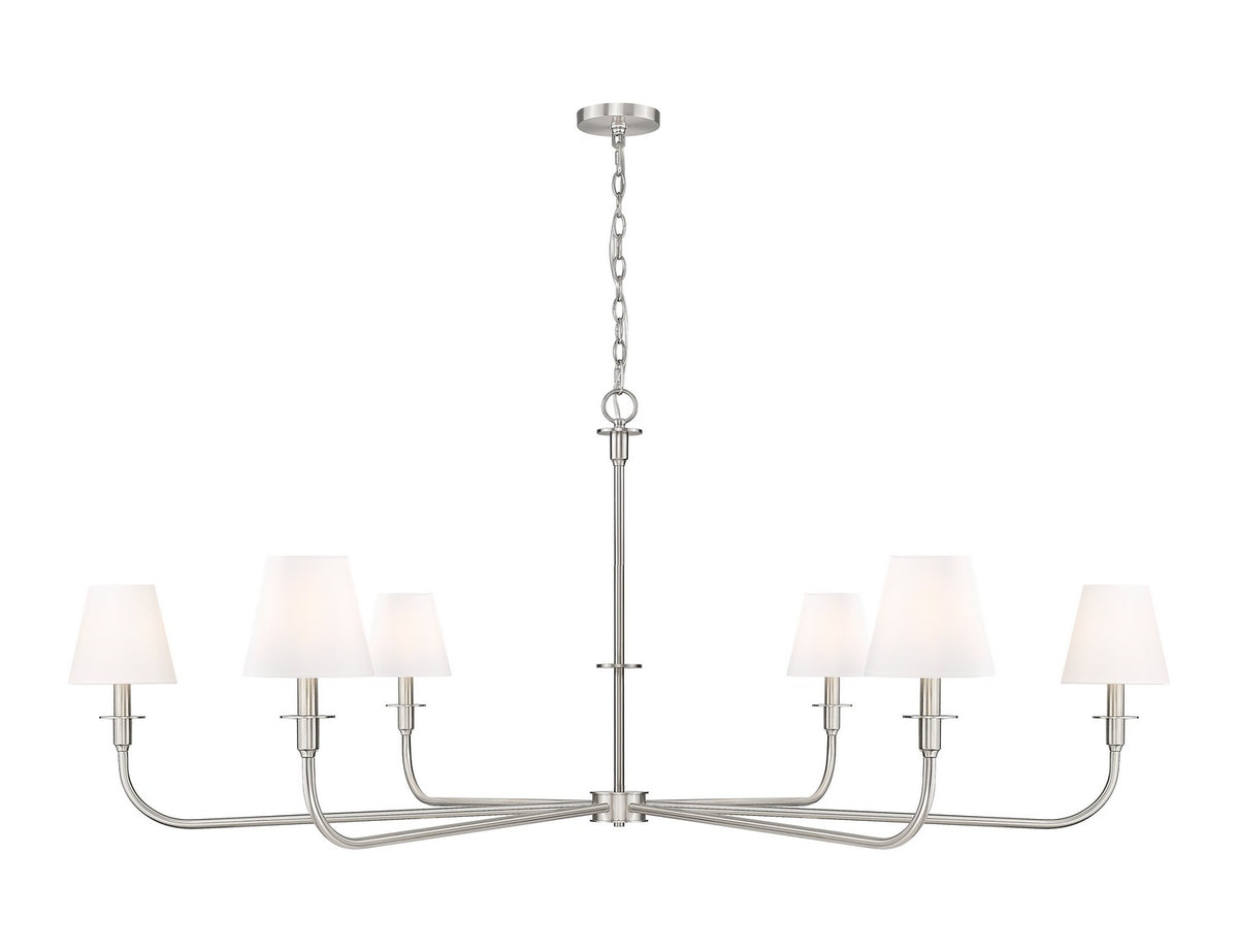 Z-Lite - 3049-62BN - Six Light Chandelier - Tova - Brushed Nickel