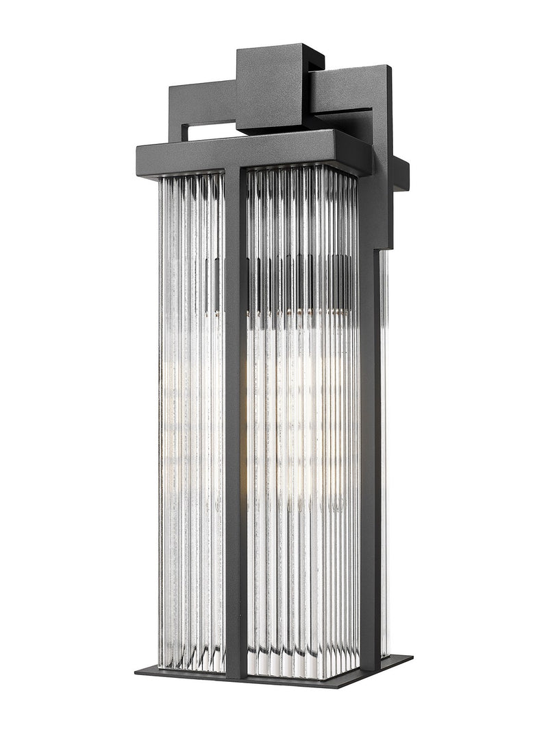 Z-Lite - 5031B-BK - Two Light Outdoor Wall Mount - Fortis - Sand Black