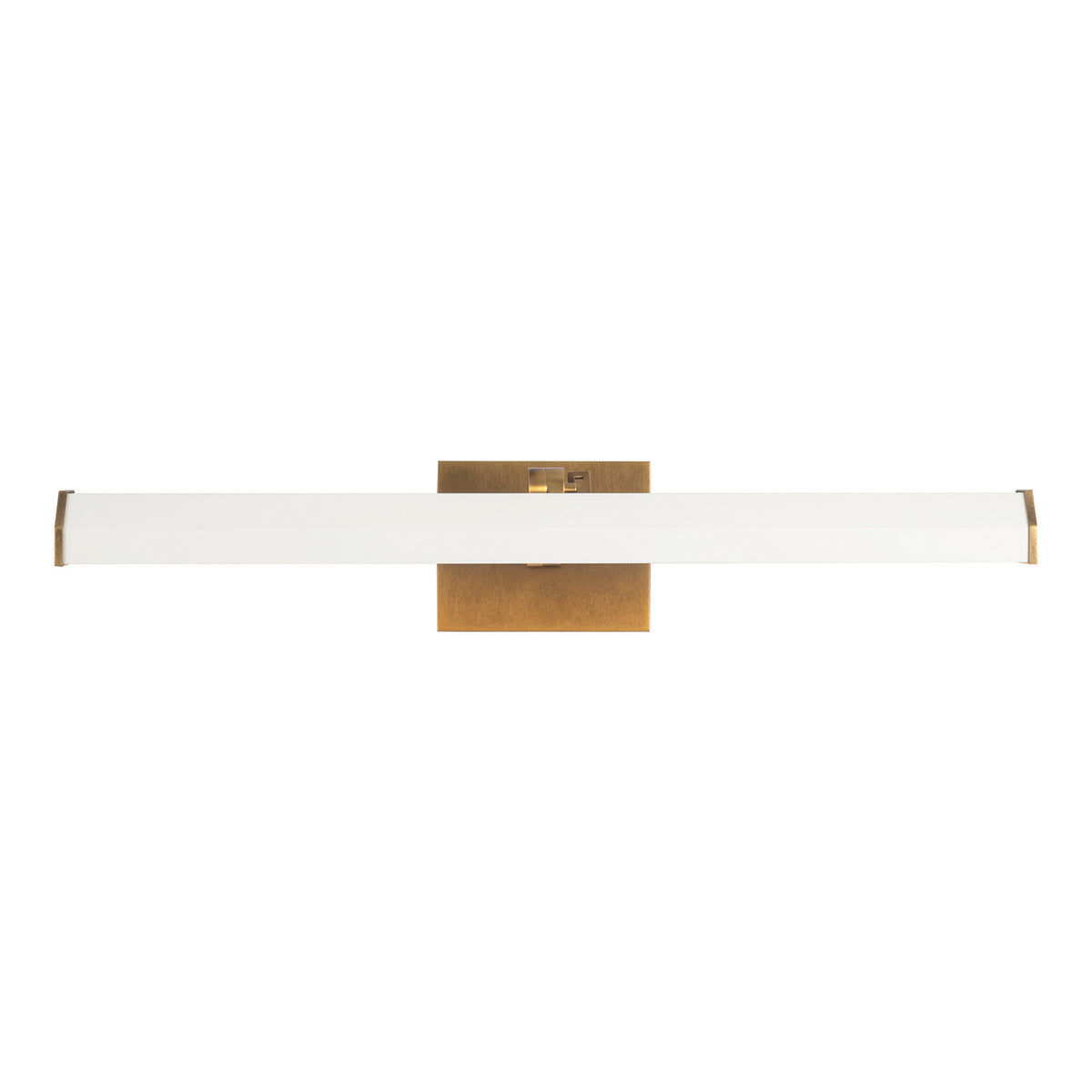 Alora - PL339721VBMW - LED Wall/Picture Light - Gemma - Vintage Brass/Matte White