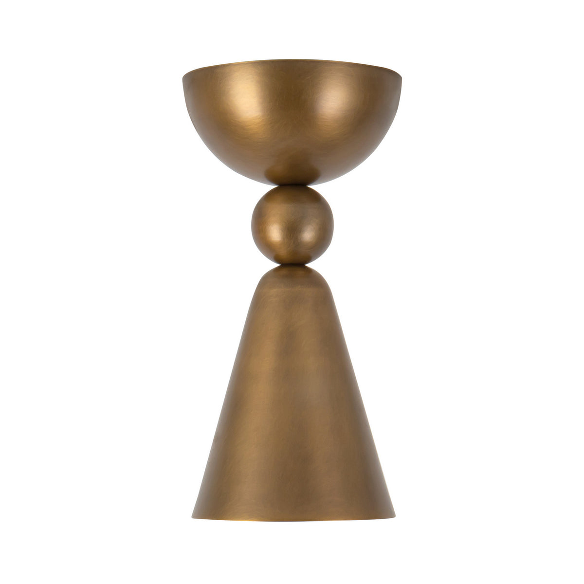 Alora - SF318804VB - One Light Flush Mount - Murphy - Vintage Brass