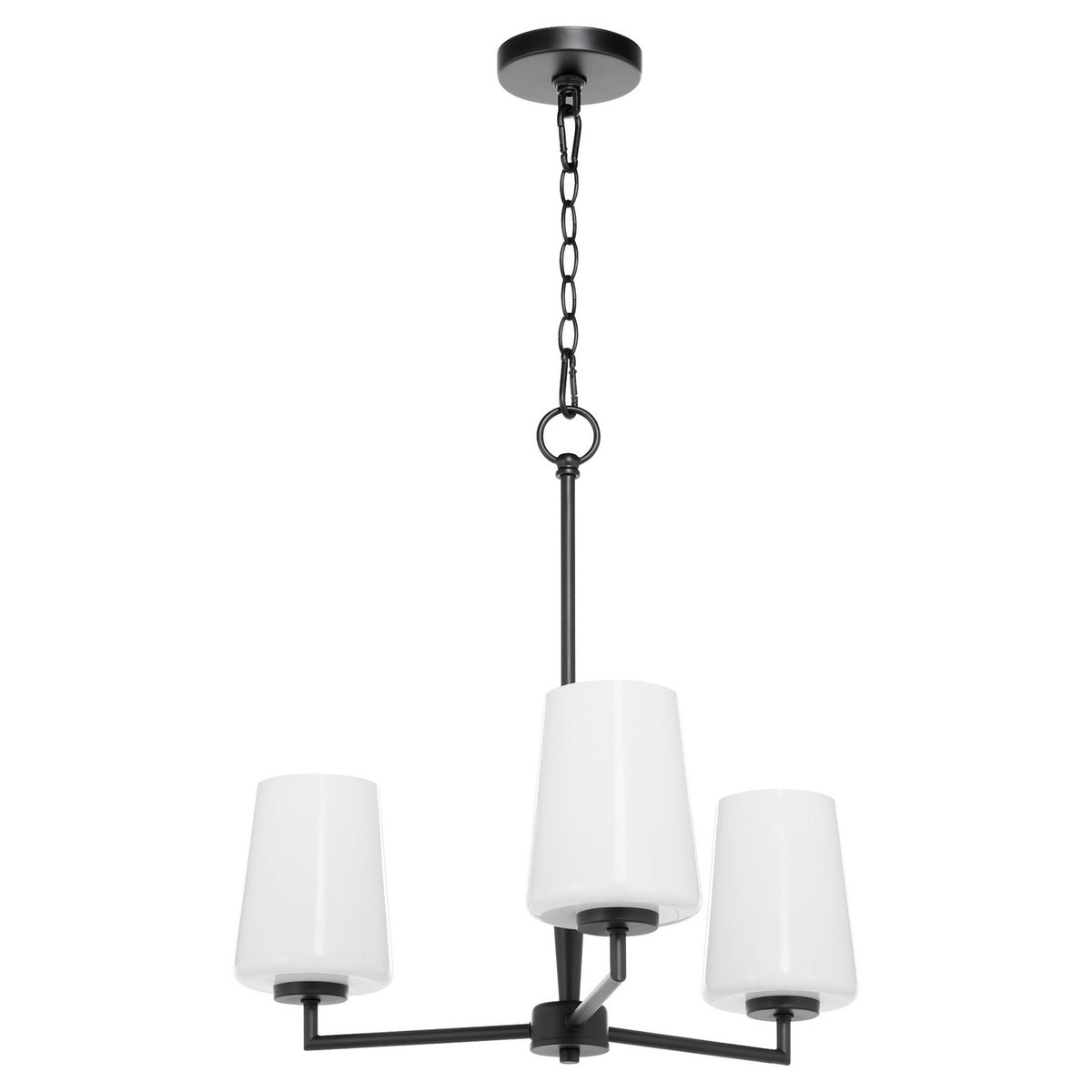 Quorum - 6204-3-259 - Three Light Chandelier - Goodwin - Matte Black