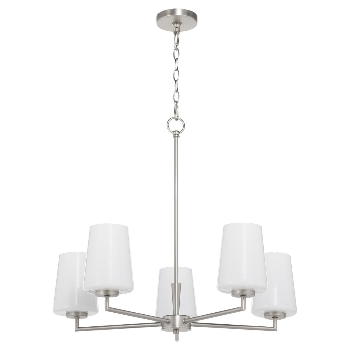 Quorum - 6204-5-265 - Five Light Chandelier - Goodwin - Satin Nickel