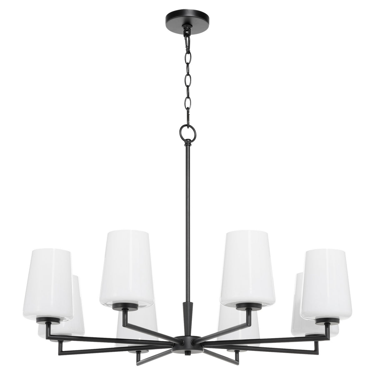 Quorum - 6204-8-259 - Eight Light Chandelier - Goodwin - Matte Black