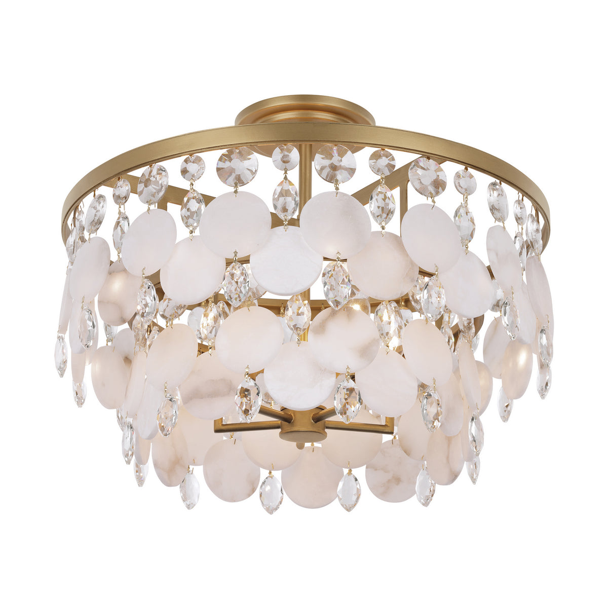 Metropolitan - N1835-870 - Five Light Semi-Flush Mount - Nova Mara - Painted Legacy Brass