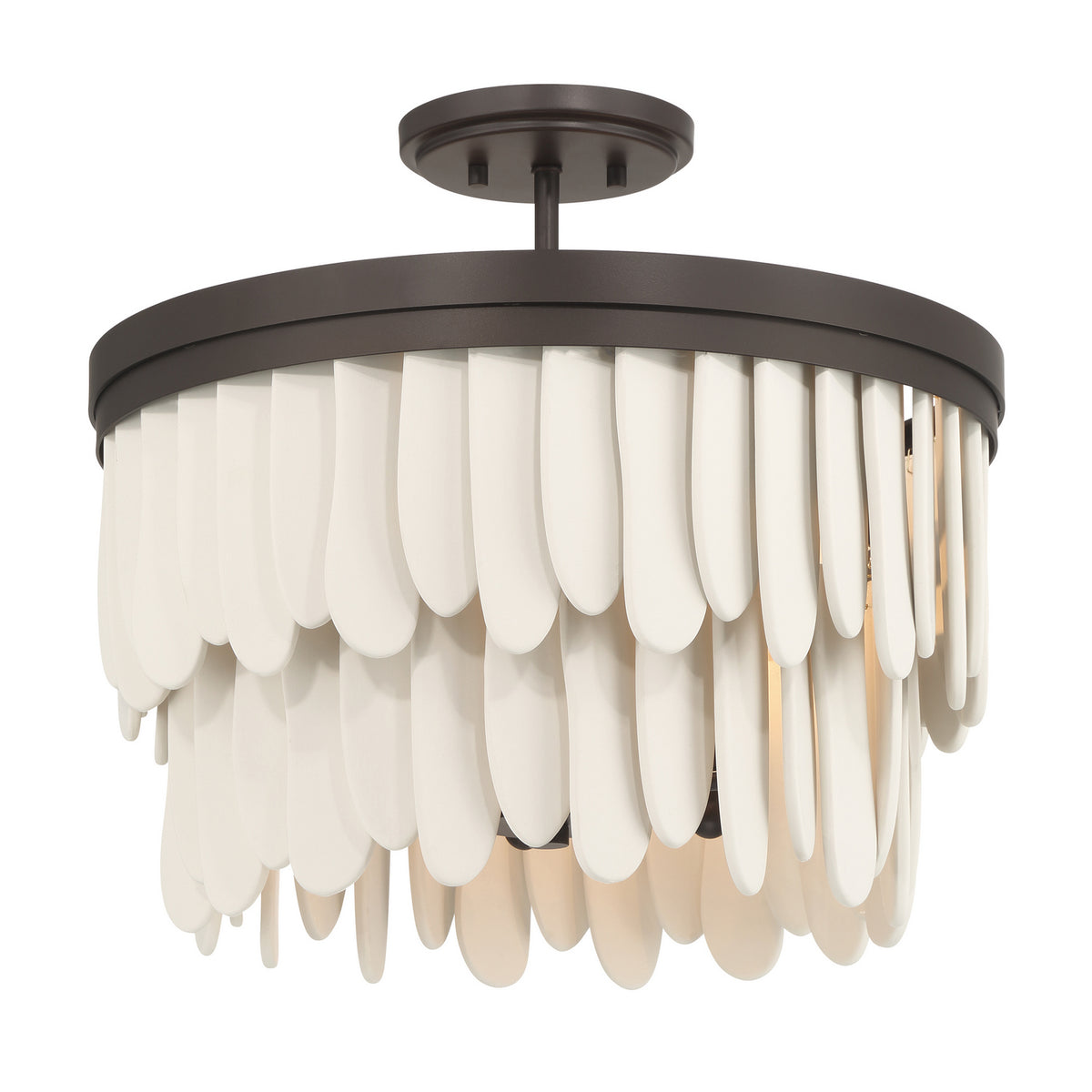 Minka-Lavery - 2076-860 - Six Light Semi-Flush Mount - Briscade - Dark Bronze