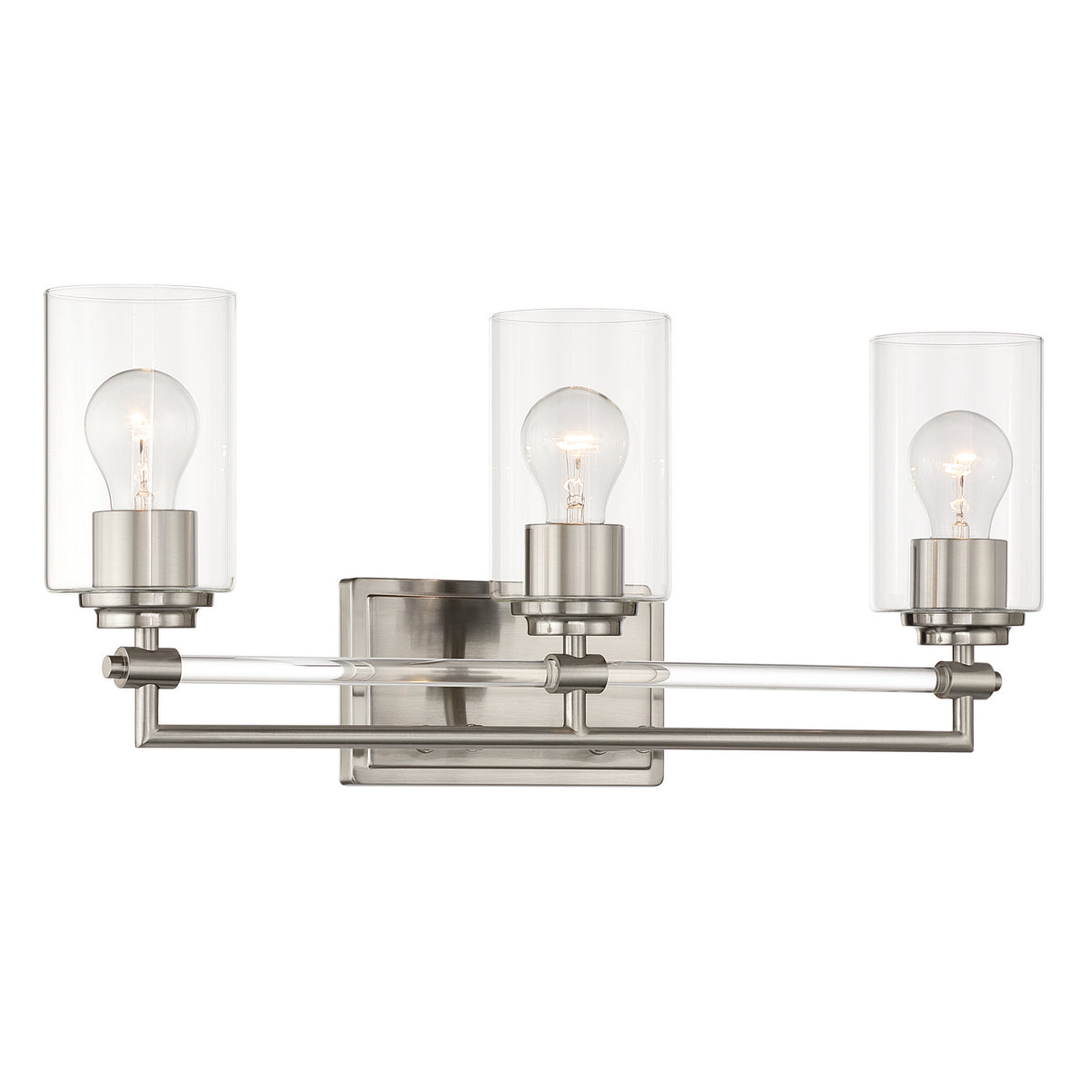 Minka-Lavery - 2643-84 - Three Light Vanity - Binsly - Brushed Nickel
