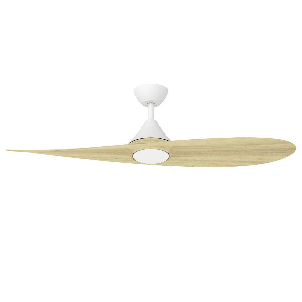 Maxim - 88742WTMWWO - 56" Ceiling Fan - Surf - Matte White / White Oak