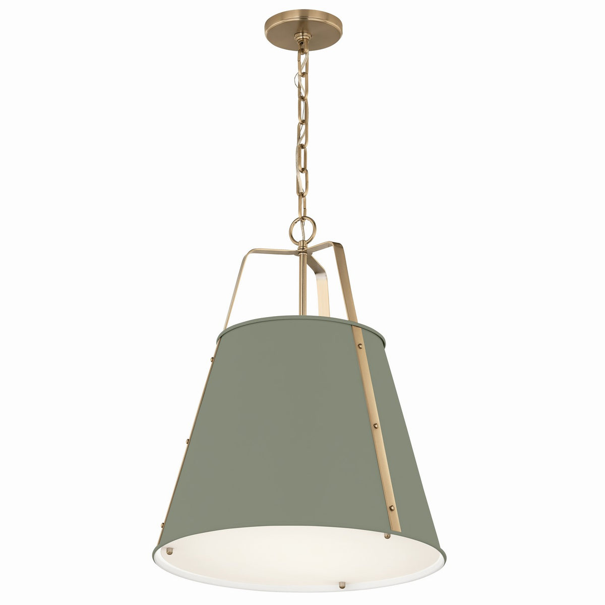 Kichler - 52711HGN - Two Light Pendant - Etcher - HERITAGE GREEN