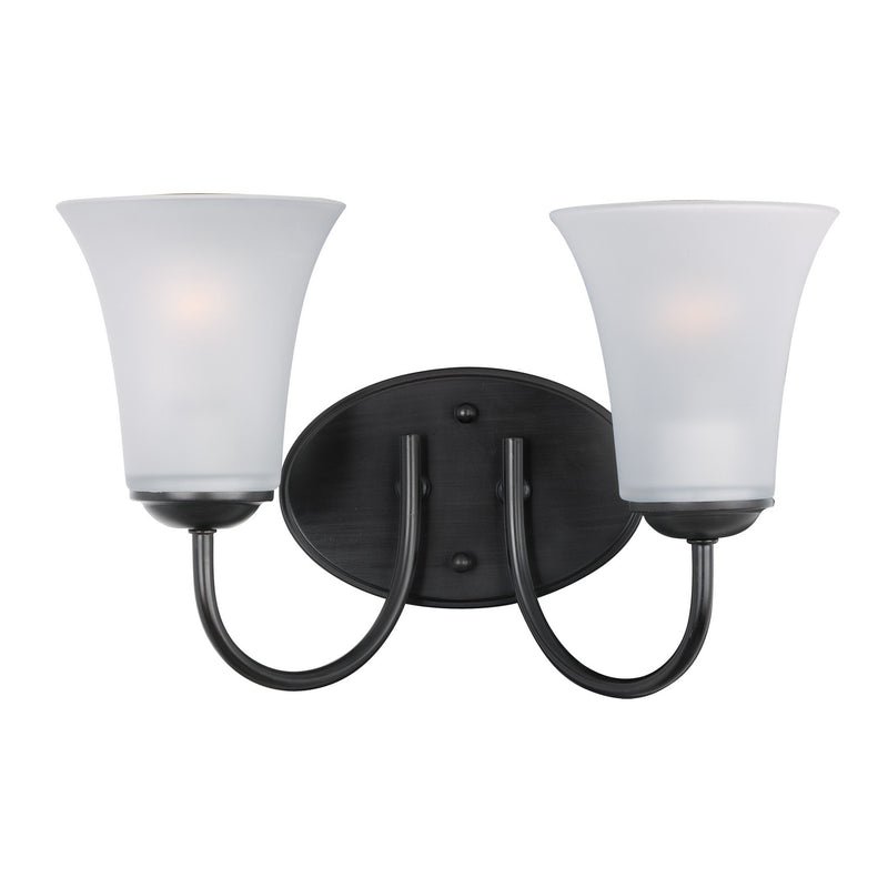 Maxim - 10052FTBK - Two Light Bath Vanity - Logan - Black