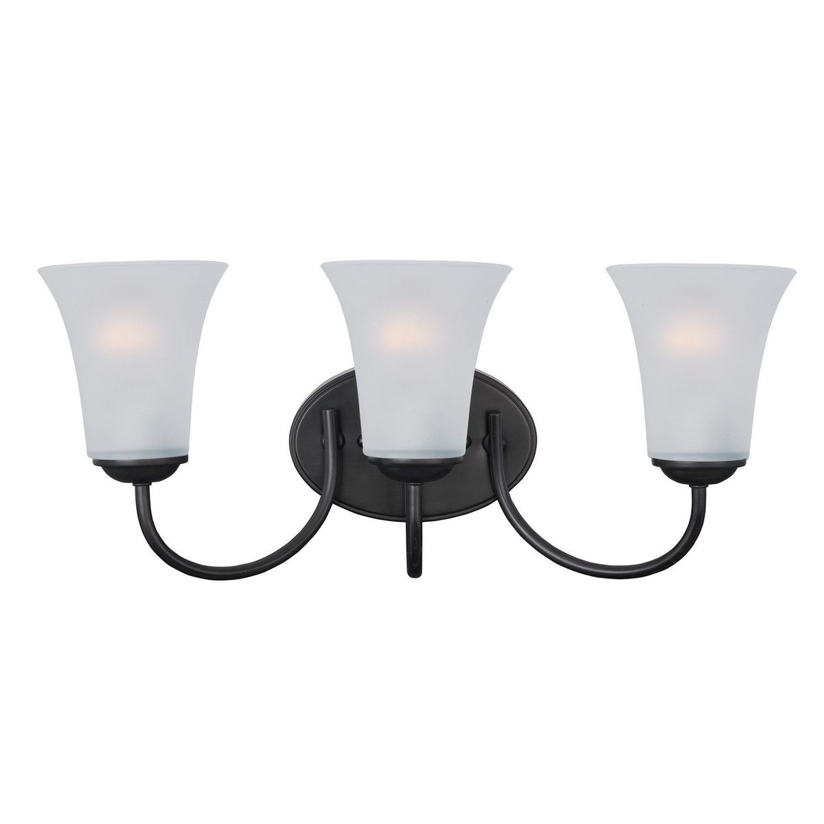 Maxim - 10053FTBK - Three Light Bath Vanity - Logan - Black