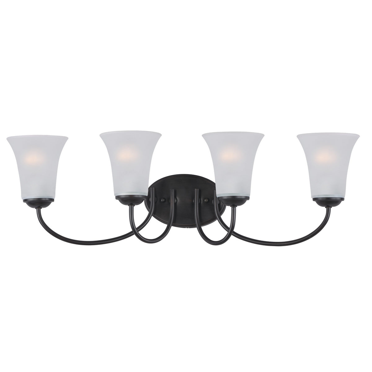 Maxim - 10054FTBK - Four Light Bath Vanity - Logan - Black