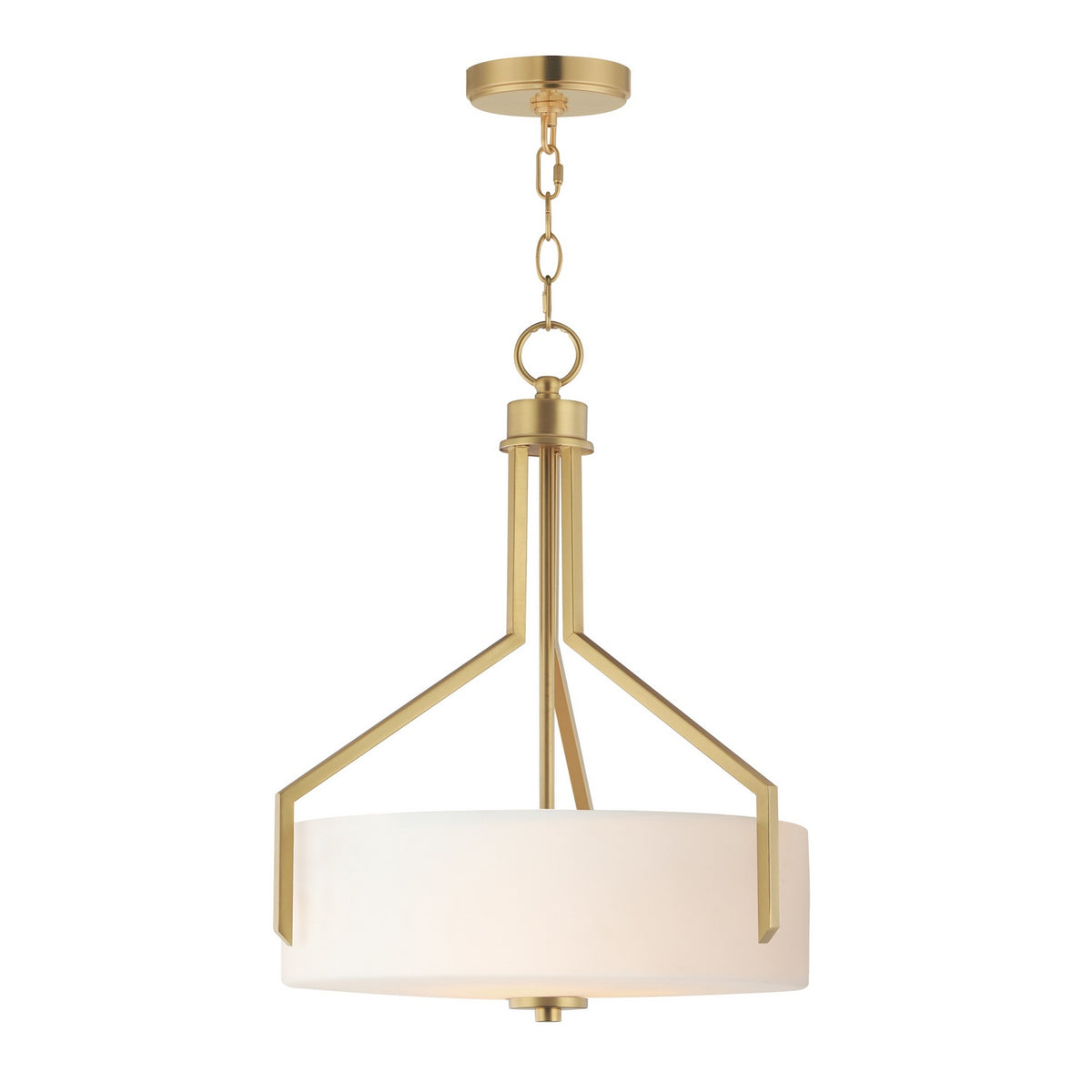 Maxim - 21287SWNAB - Three Light Pendant - Dart - Natural Aged Brass