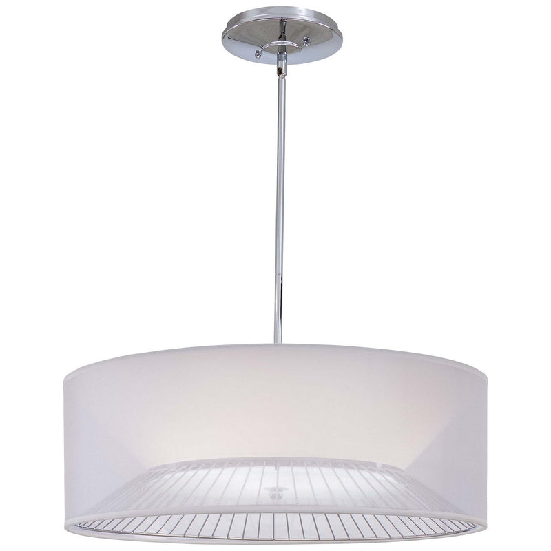 George Kovacs - P313-077 - Three Light Pendant - Bridge - Chrome