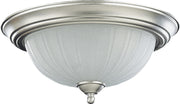 Quorum - 3074-13-65 - Two Light Ceiling Mount - 3074 Ceiling Mounts - Satin Nickel