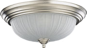 Quorum - 3074-15-65 - Three Light Ceiling Mount - 3074 Ceiling Mounts - Satin Nickel