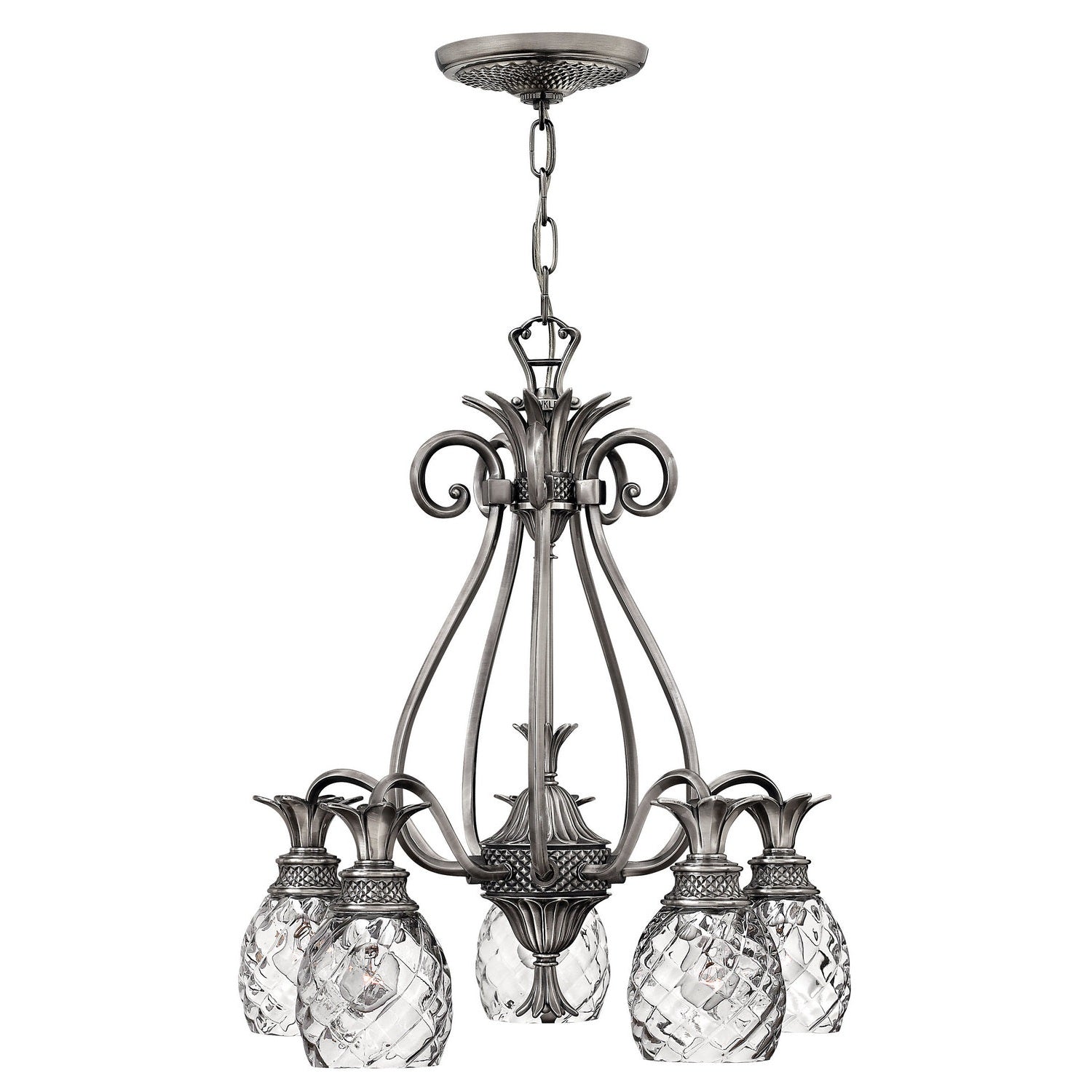 Hinkley - 4885PL - LED Foyer Pendant - Plantation - Polished Antique Nickel