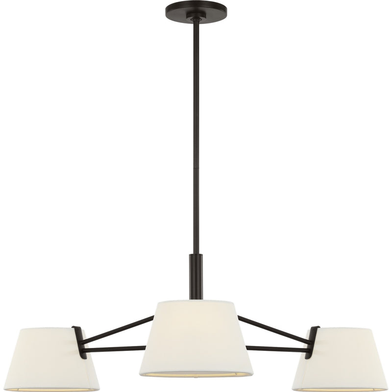 Visual Comfort Studio - SCRJCH194AIWL - Three Light Chandelier - Hale - Aged Iron