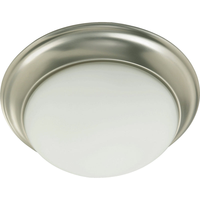 Quorum - 3507-11-65 - One Light Ceiling Mount - 3507 Satin Opal Ceiling Mounts - Satin Nickel