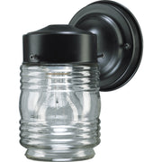 Quorum - 5010-15 - One Light Wall Mount - Jelly Jars - Black