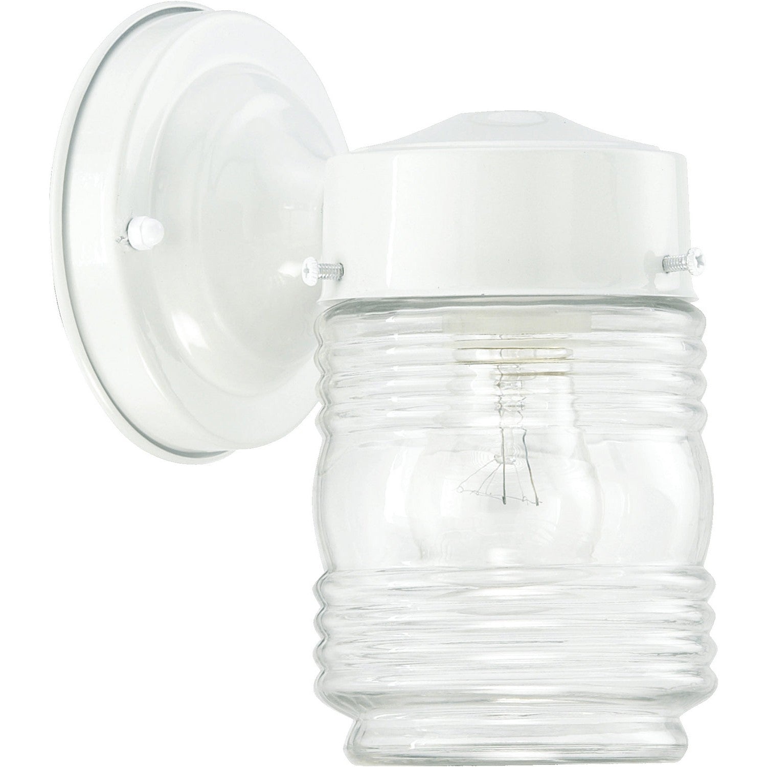 Quorum - 5010-6 - One Light Wall Mount - Jelly Jars - White