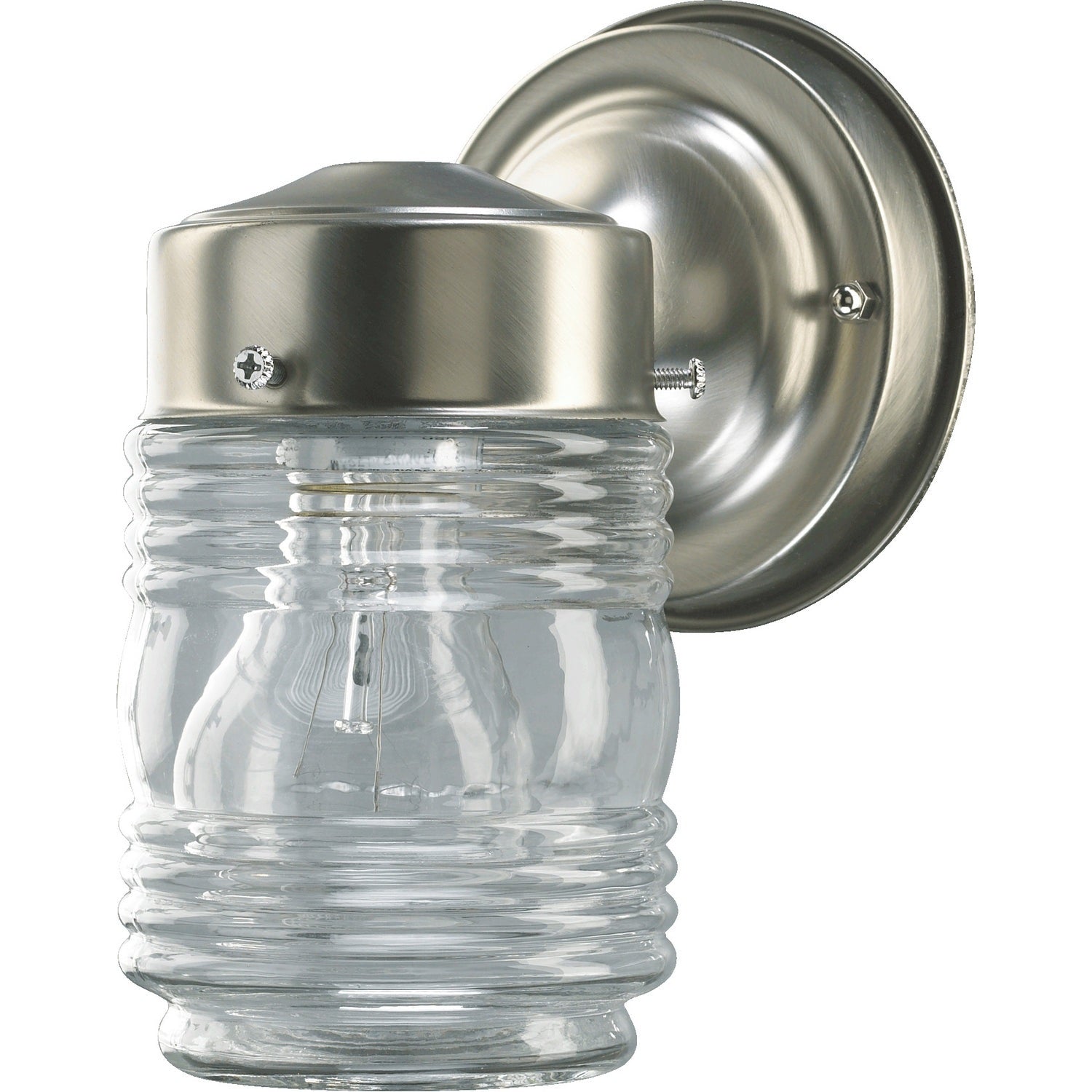 Quorum - 5010-65 - One Light Wall Mount - Jelly Jars - Satin Nickel