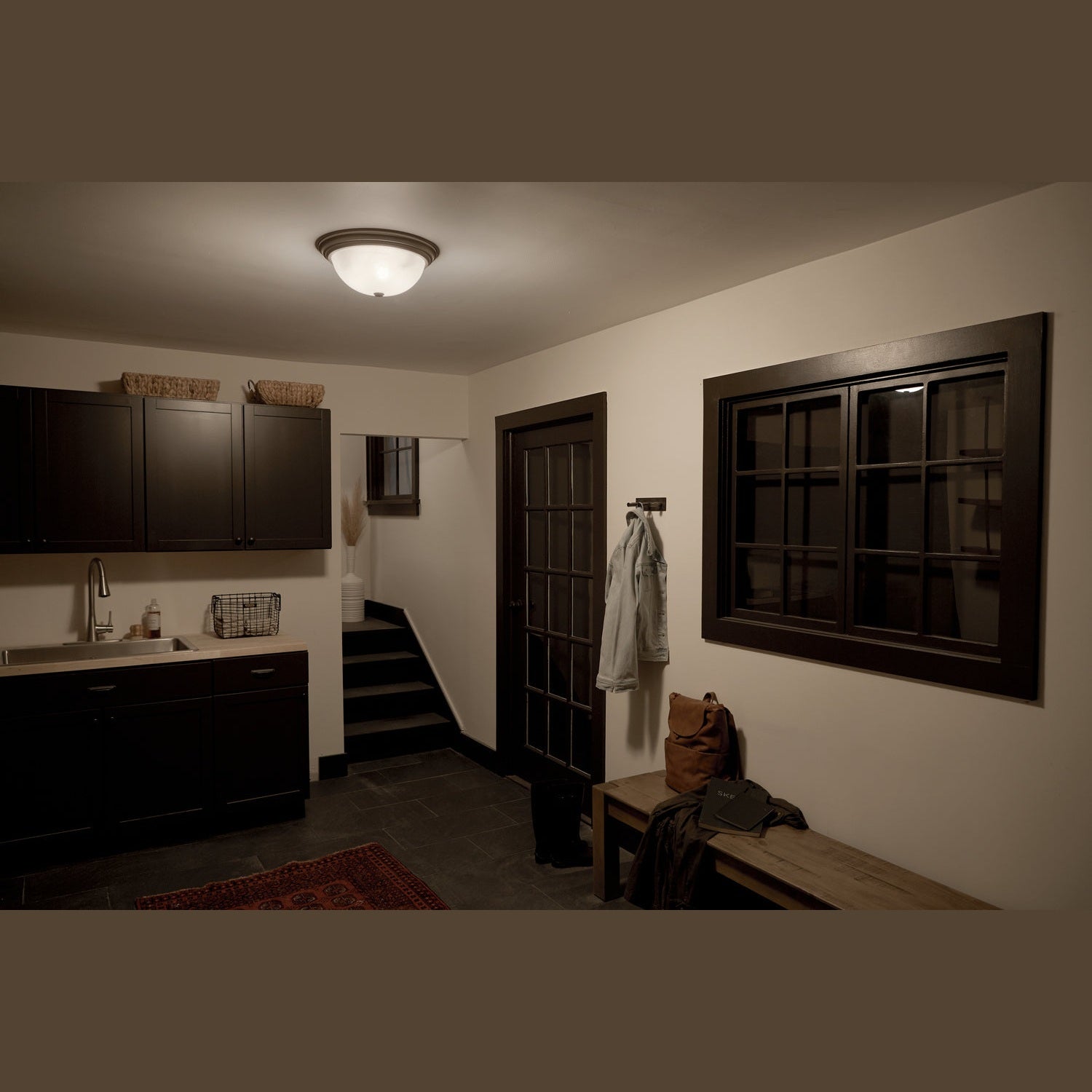 Kichler - 8110NI - Three Light Flush Mount - Brushed Nickel
