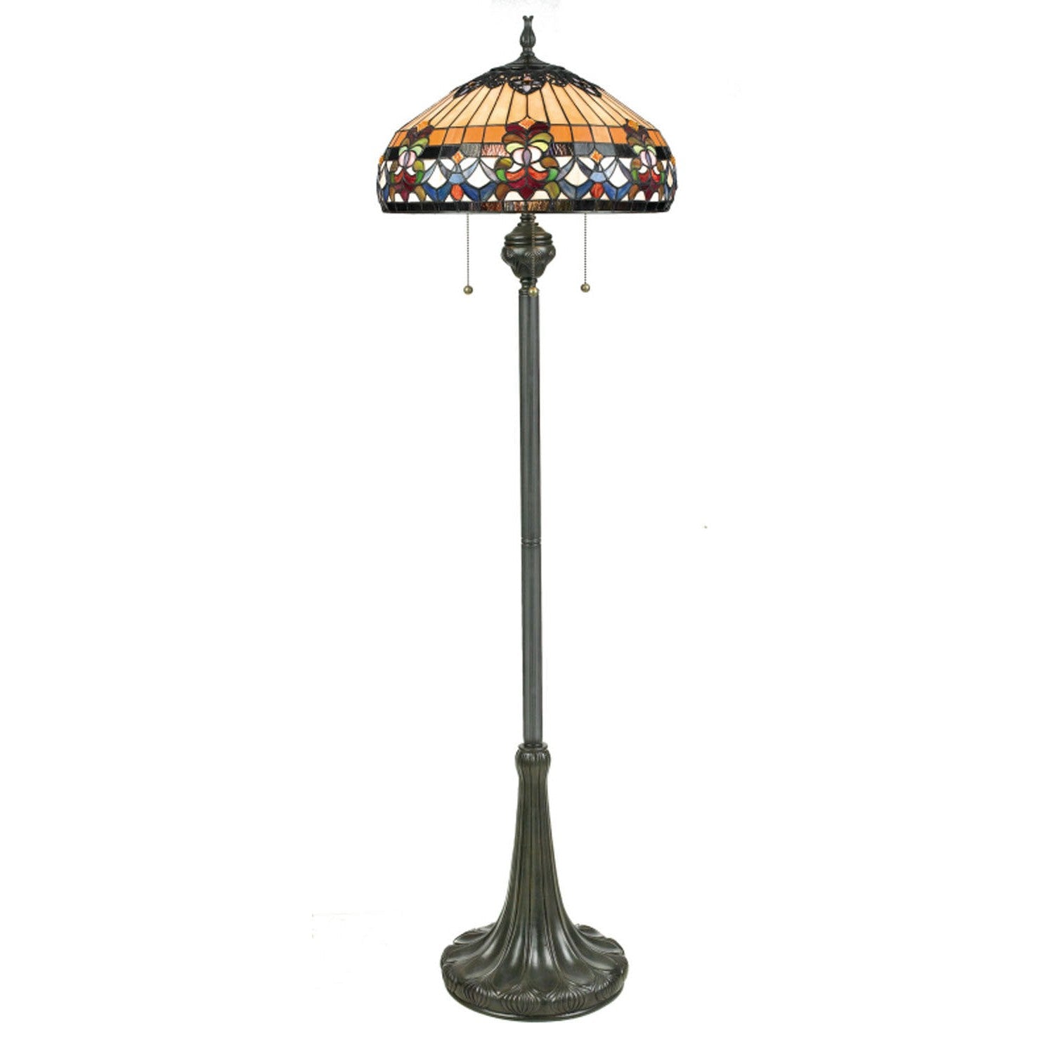 Quoizel - TFBF9362VB - Three Light Floor Lamp - Belle Fleur - Vintage Bronze