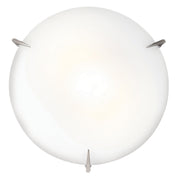 Access - 20662-BS/OPL - Three Light Flush Mount - Zenon - Brushed Steel
