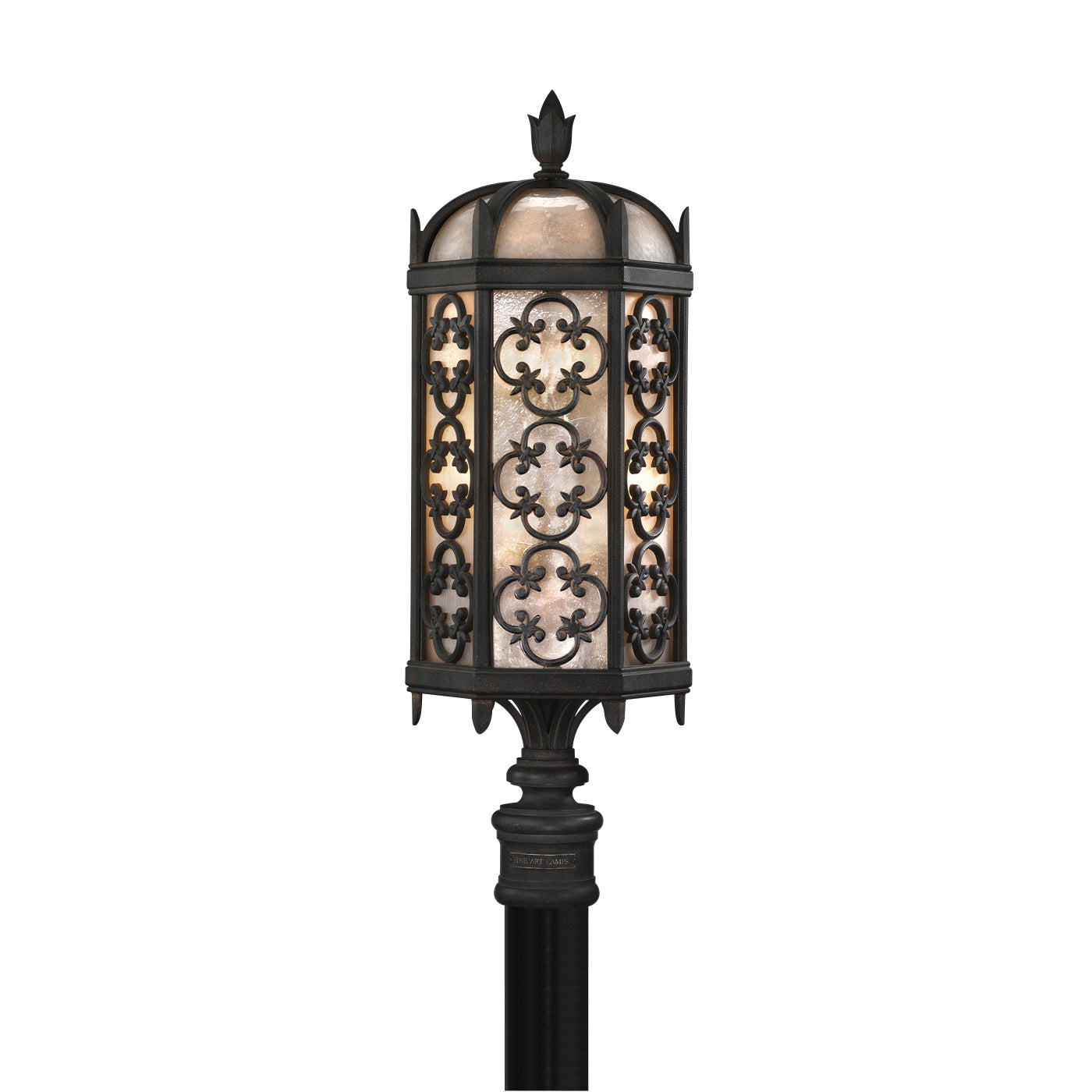 Fine Art Handcrafted Lighting - 541480ST - Three Light Outdoor Post Mount - Costa del Sol - Black