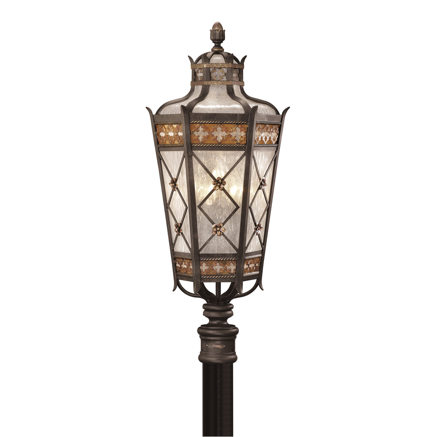 Fine Art Handcrafted Lighting - 541680ST - Five Light Outdoor Post Mount - Chateau Outdoor - Bronze