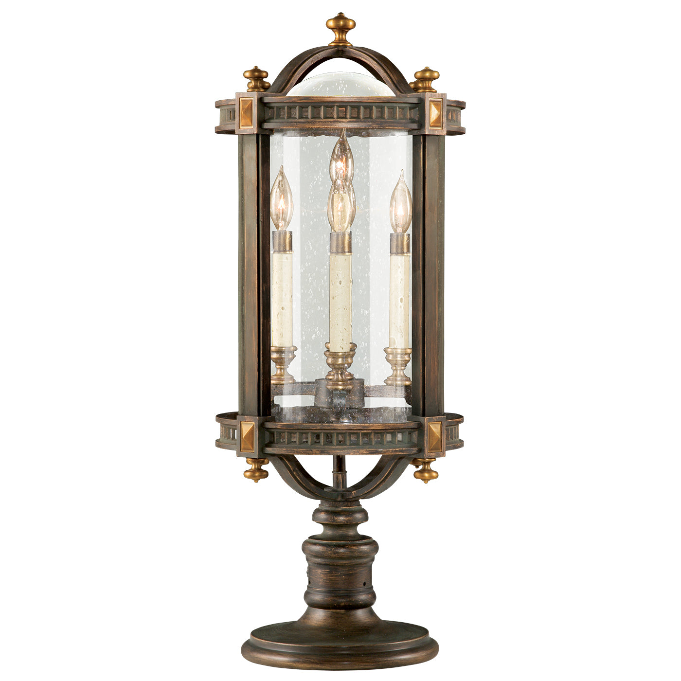 Fine Art Handcrafted Lighting - 564283ST - Five Light Outdoor Pier/Post Mount - Beekman Place - Bronze