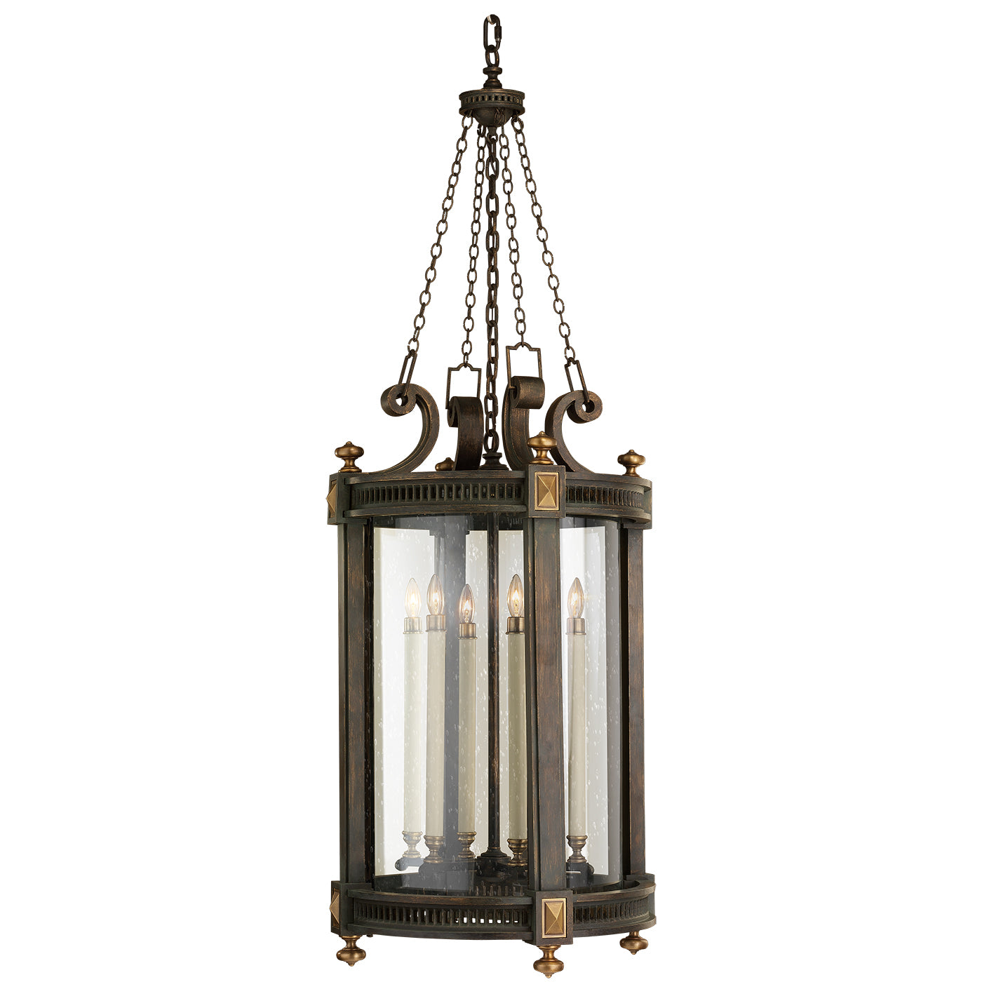 Fine Art Handcrafted Lighting - 564382ST - Five Light Outdoor Lantern - Beekman Place - Bronze