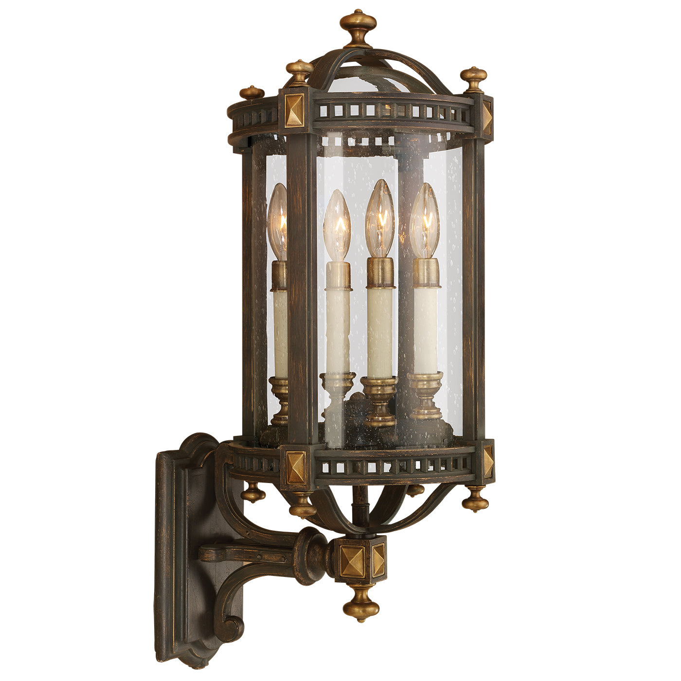 Fine Art Handcrafted Lighting - 564681ST - Four Light Outdoor Wall Mount - Beekman Place - Bronze