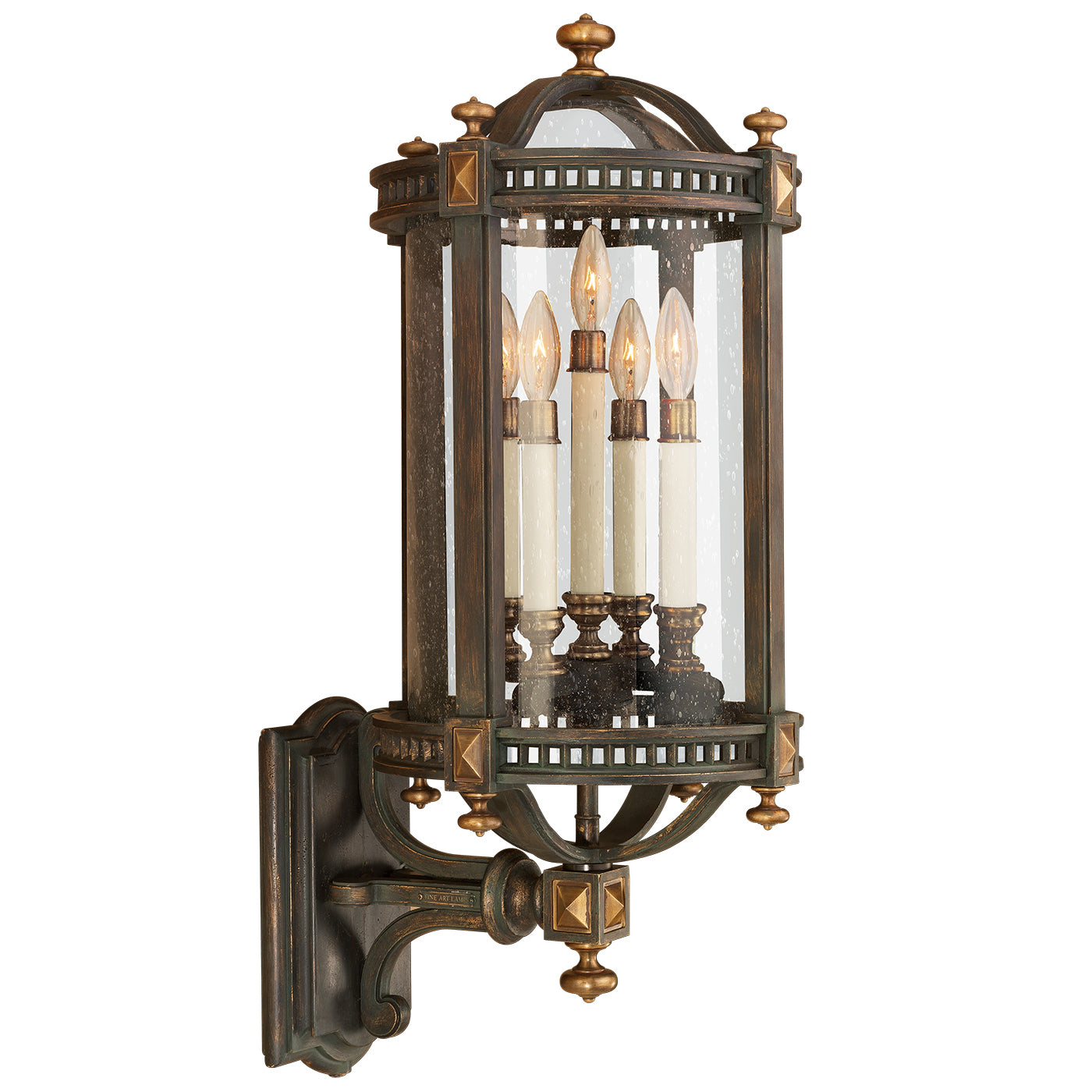 Fine Art Handcrafted Lighting - 564781ST - Five Light Outdoor Wall Mount - Beekman Place - Bronze