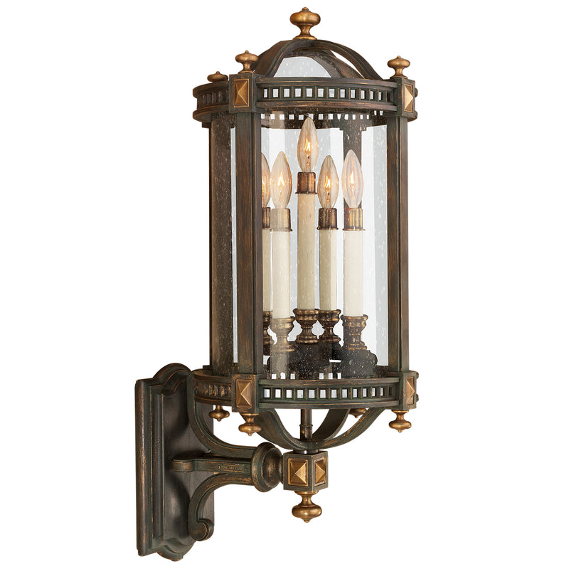 Fine Art Handcrafted Lighting - 564781ST - Five Light Outdoor Wall Mount - Beekman Place - Bronze