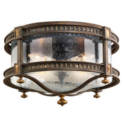 Fine Art Handcrafted Lighting - 564982ST - Four Light Outdoor Flush Mount - Beekman Place - Bronze