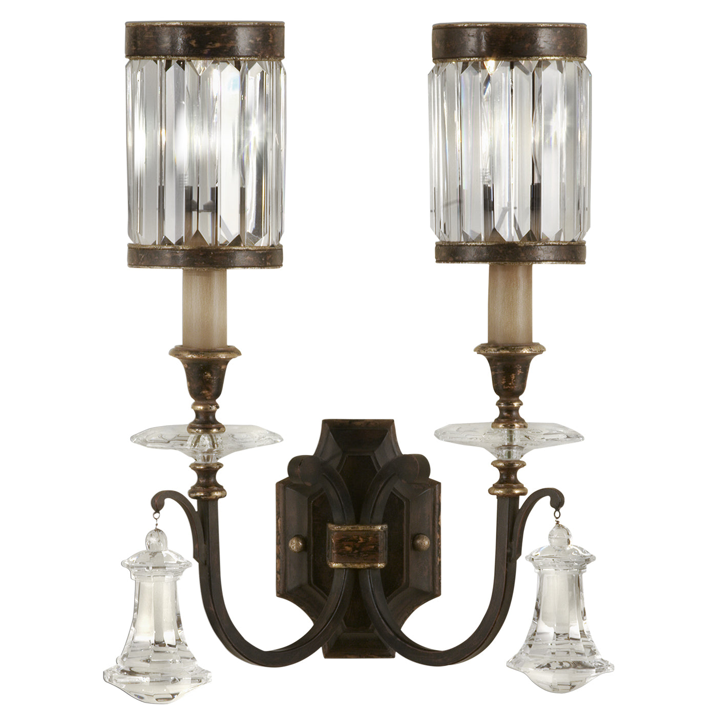 Fine Art Handcrafted Lighting - 583050ST - Two Light Wall Sconce - Eaton Place - Bronze