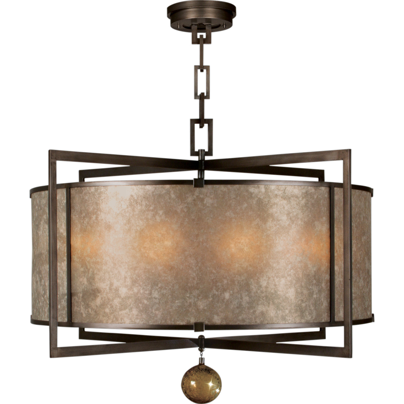 Fine Art Handcrafted Lighting - 591540ST - Eight Light Pendant - Singapore Moderne - Bronze