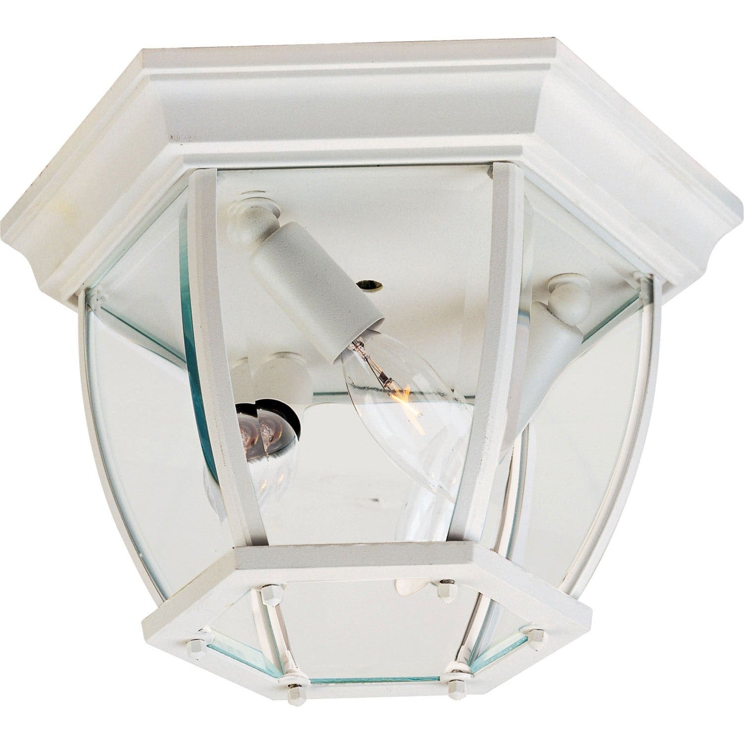 Maxim - 1029WT - Three Light Outdoor Ceiling Mount - Crown Hill - White