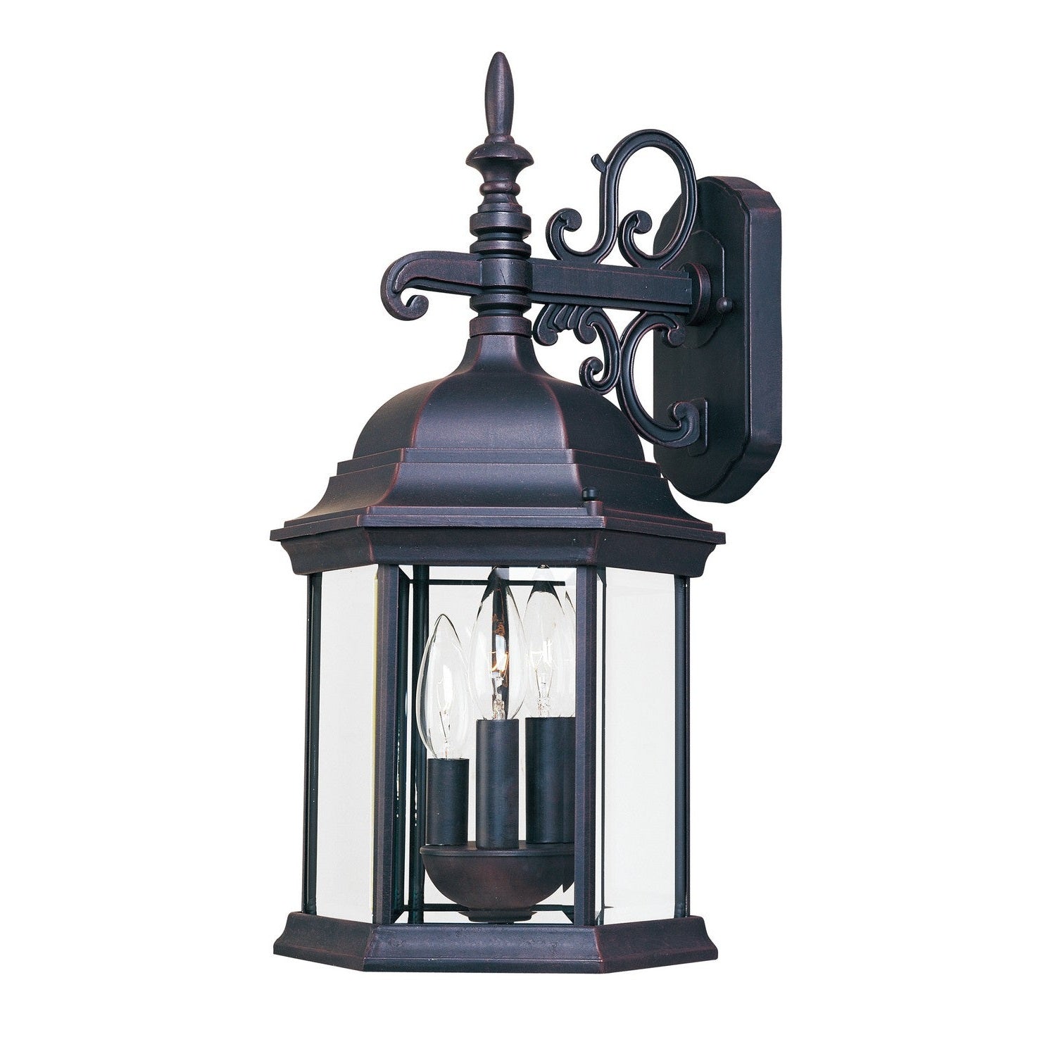 Maxim - 1073CLEB - Three Light Outdoor Wall Lantern - Builder Cast - Empire Bronze