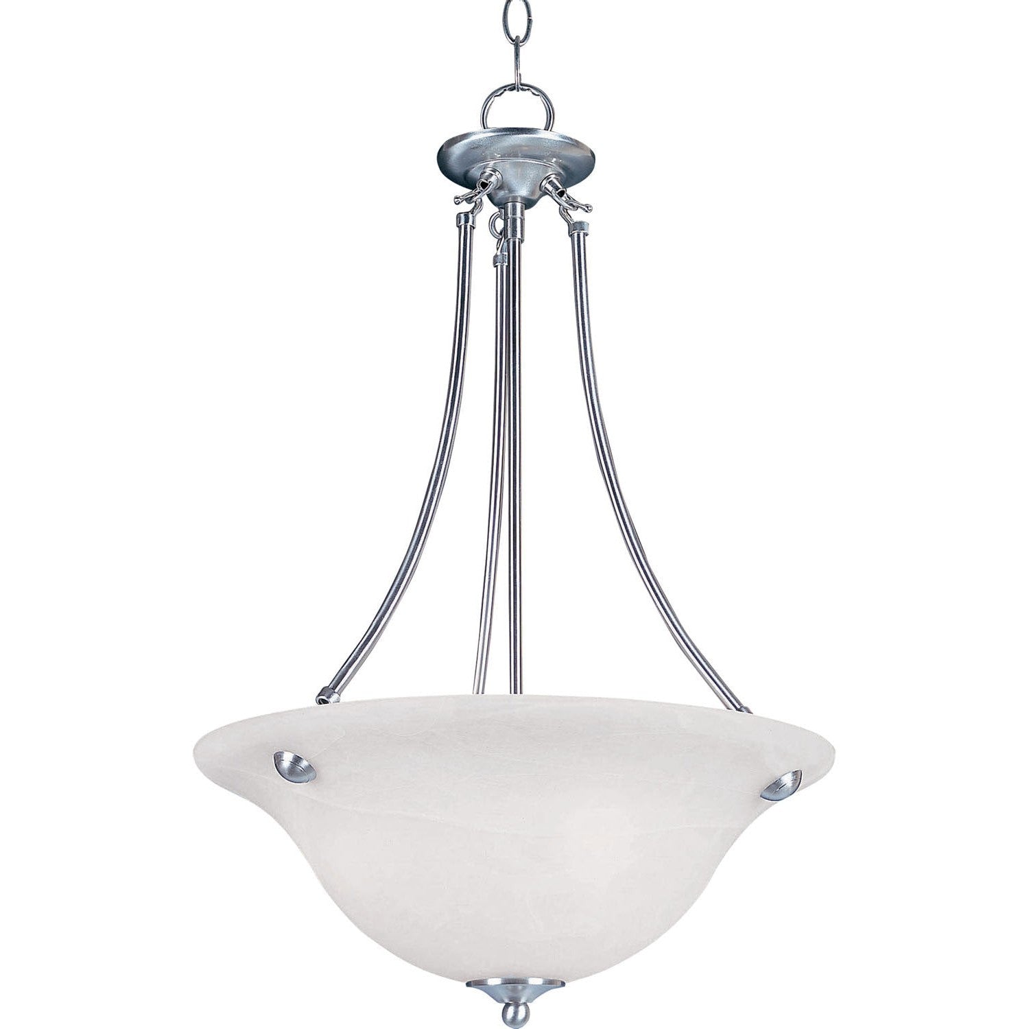 Maxim - 2682MRSN - Three Light Pendant - Malaga - Satin Nickel