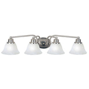 Maxim - 2689MRSN - Four Light Bath Vanity - Malaga - Satin Nickel