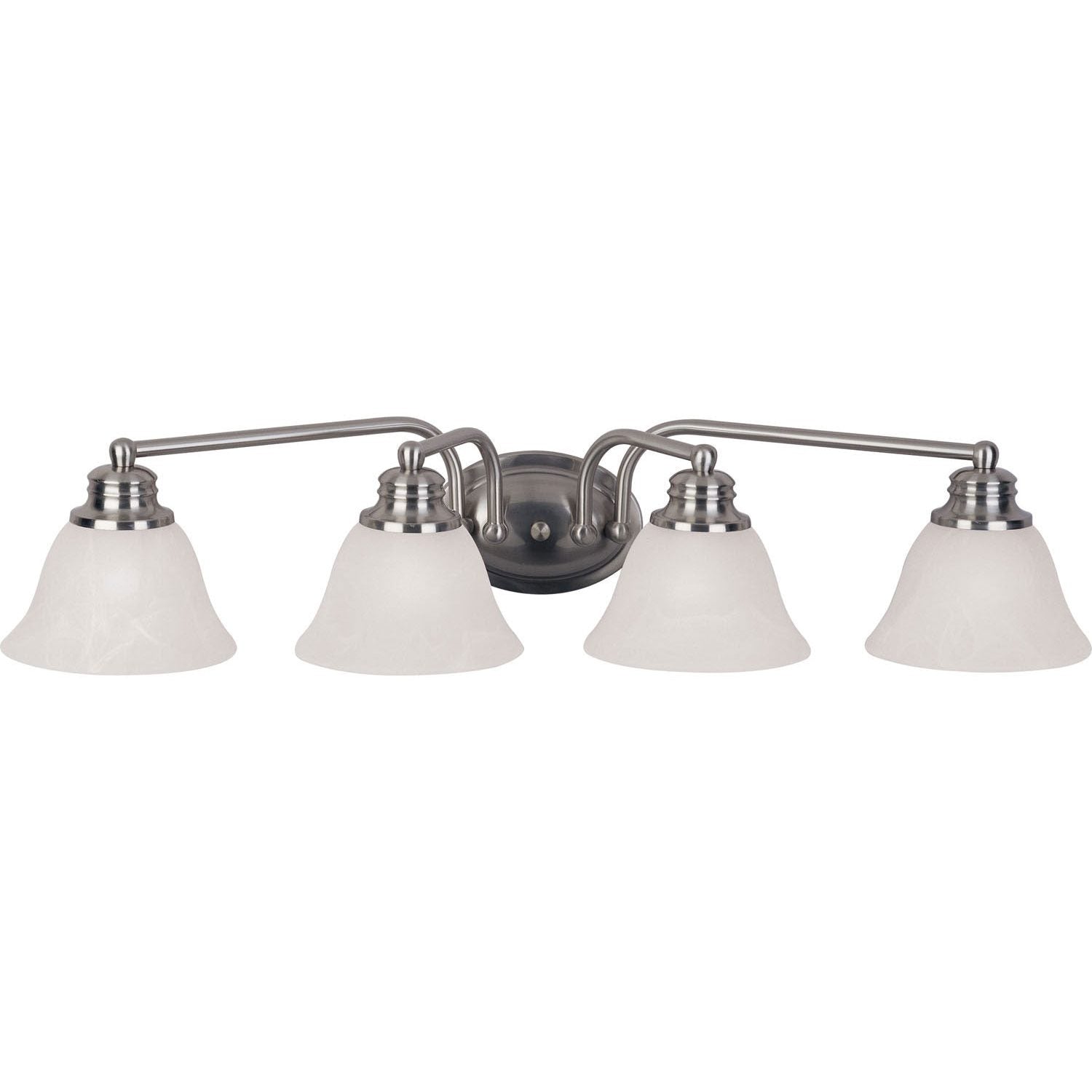 Maxim - 2689MRSN - Four Light Bath Vanity - Malaga - Satin Nickel