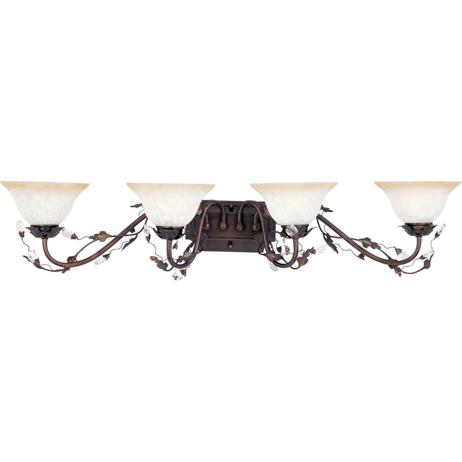 Maxim - 2866FIOI - Four Light Bath Vanity - Elegante - Oil Rubbed Bronze
