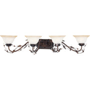 Maxim - 2866FIOI - Four Light Bath Vanity - Elegante - Oil Rubbed Bronze