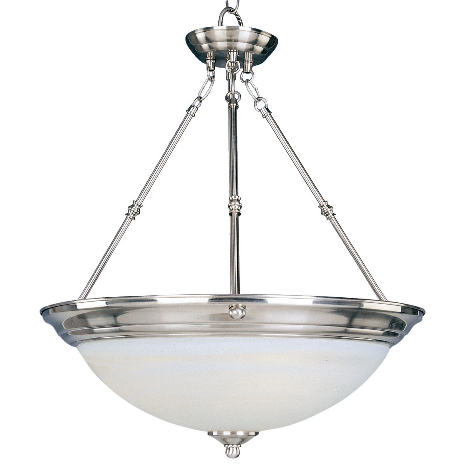 Maxim - 5846MRSN - Three Light Pendant - Essentials - 584x - Satin Nickel