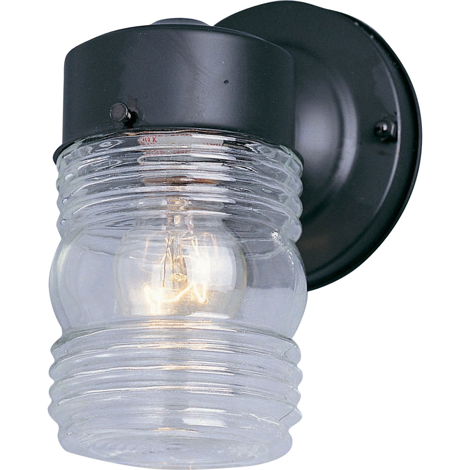 Maxim - 92001CLBK - One Light Outdoor Wall Lantern - Side Door - Black